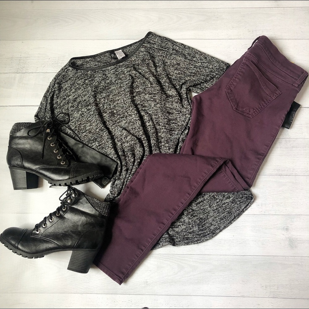 💕 Express Purple Skinny Jeans